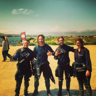 Posing after the Stress and Rescue dives
