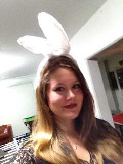 Bunny ears were provided for the girls night out! 