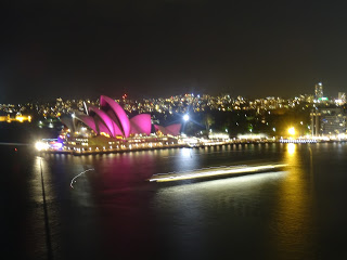 The Opera House and Harbour as seen from the Harbour Bridge